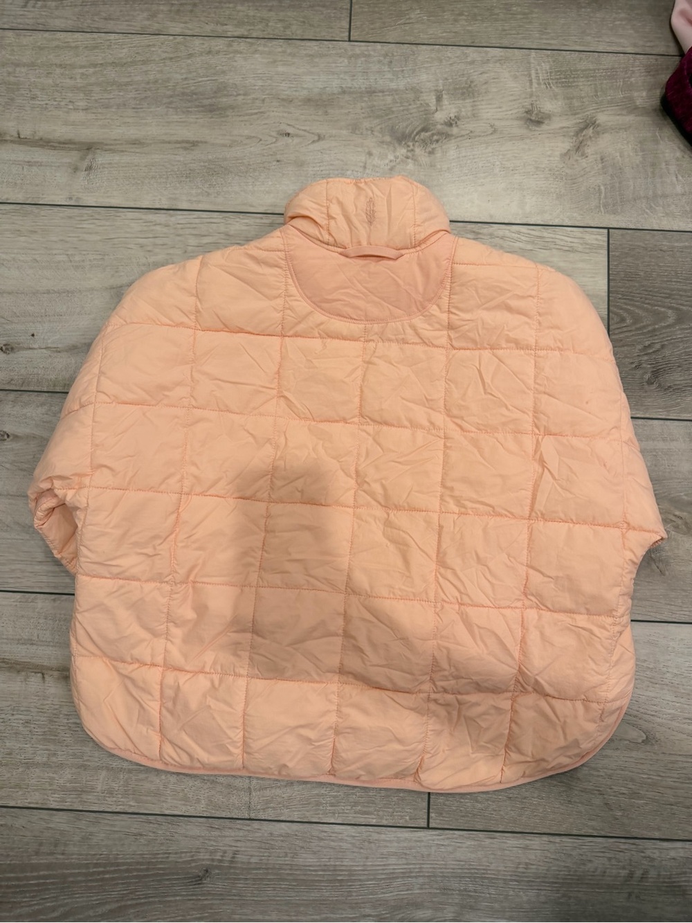 Free People Peach Quilted Puffer Jacket - Picture 2 of 2